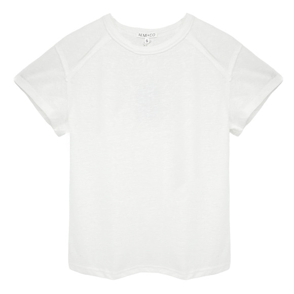 AEMI + CO Junie Tee White Size S - Picture 1 of 10